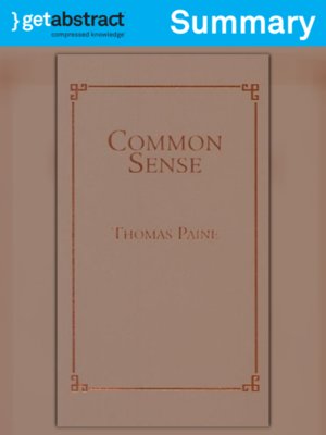 cover image of Common Sense (Summary)